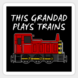 Father's Day Train, This Grandad Plays Trains Sticker